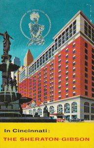 Ohio Cincinnati Sheraton-Gibson Hotel Walnut Street 1962