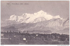 Mont-Blanc (4810 Metres), Haute Savoie, France, 1900-1910s