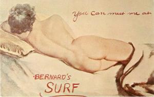 \Nude Woman with back turned\  Nice American Postcard