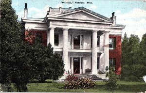 Postcard HOUSE SCENE Natchez Mississippi MS AI0462