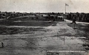 US Army  Athletic and Parade Field  Fort Devens  Massachusetts   Postcard