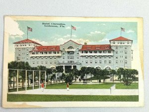 Vintage Postcard Hotel Clarendon Seabreeze FL Florida