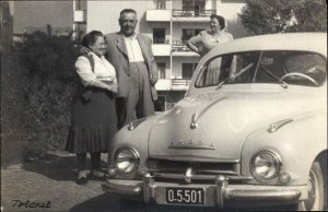 Car Auto c1950s SKODA Triest Real Photo Postcard
