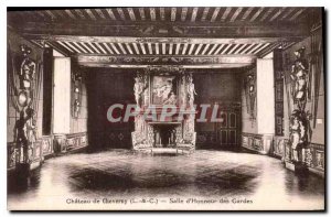 Old Postcard Chateau de Cheverny L and C Hall of Honor of Cardes