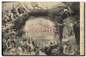 Old Postcard The Devil & # 39enfer Snake