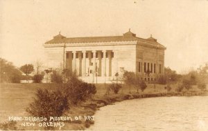 New Orleans Louisiana view of Isaac Delgado Museum of Art real photo pc ZA441522