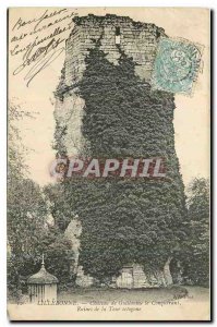 Old Postcard Lillebonne Castle Guilaume the Conqueror of the Tower Ruins Octagon
