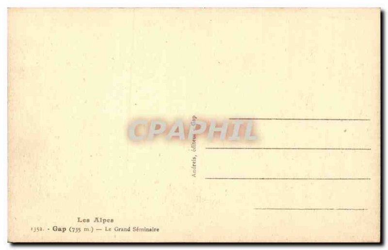 Gap - 735 m - Grand Seminaire - Old Postcard