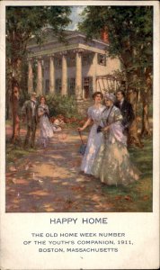 Boston MA Happy Home Youth's Companion Magazine Ad c1912 Vintage Postcard