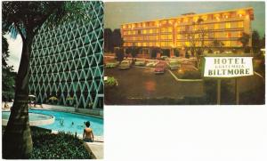 Guatemala City Biltmore Hotel Camino Real Hotel Lot of 2 Postcards 1960s-1970s