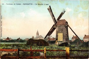 CPA Environs de CALAIS - SANGATTE - Un Moulin a vent (976432)