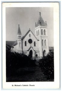 1947 St. Michael's Catholic Church Pensacola Florida FL RPPC Photo Postcard