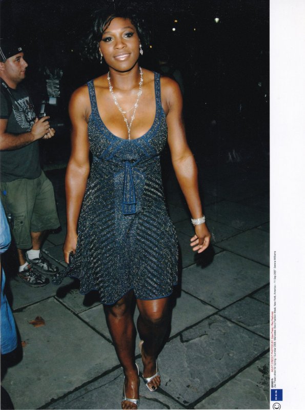 Serena Williams 2007 Mercedes Benz Fashion Zac Posen Show Tennis Press Photo