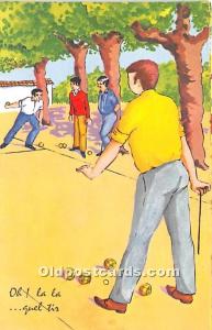 Oh la la quel tir Lawn Bowling Multi Fold Card 