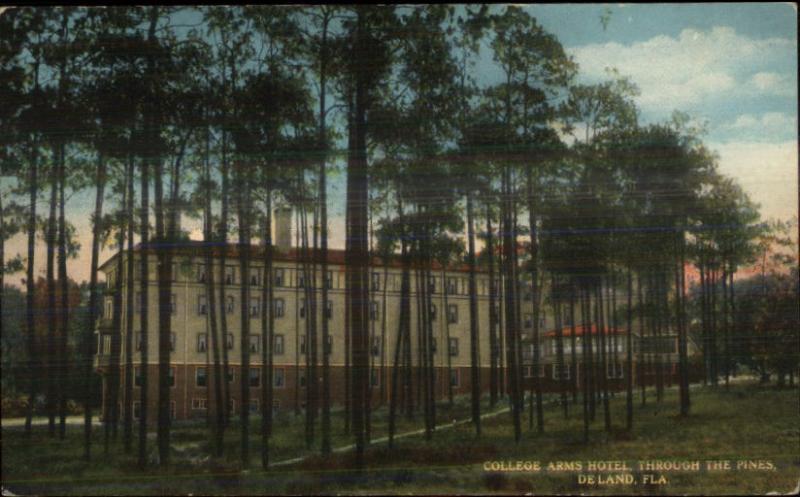 Deland De Land FL College Arms Hotel c1910 Postcard