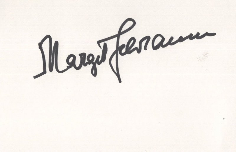 Margit Schramm German Opera Diva Hand Signed Autograph Card