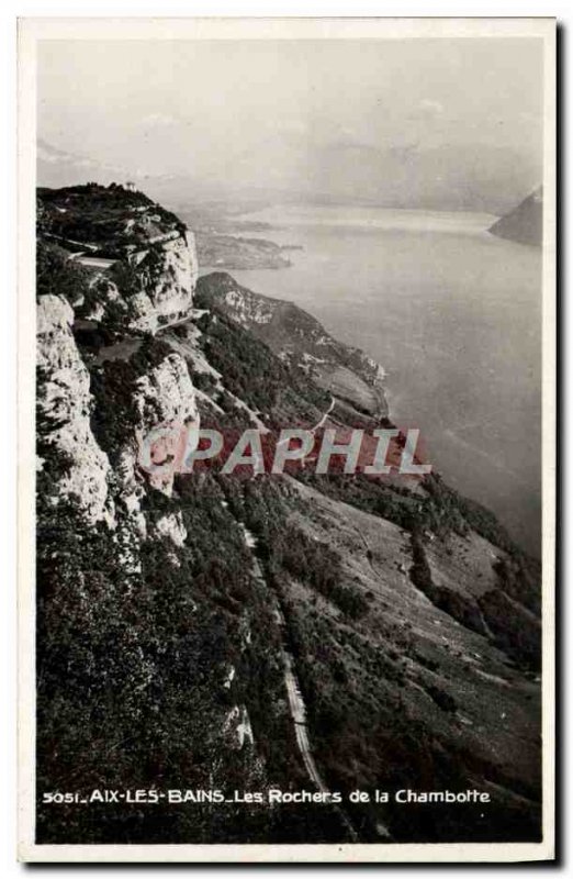 Old Postcard Aix Les Bains The Rocks Chambotte