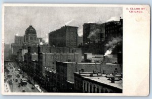 1905 Chicago Illinois IL Vintage Postcard S Clark St Birds Eye View Buildings