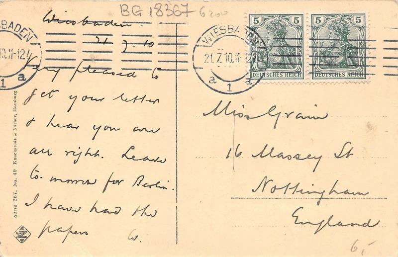 BG18367 wiesbaden wilhelmstrasse chariot  germany