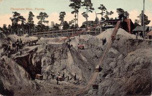 PHOSPHATE MINE FLORIDA POSTCARD (c. 1910)