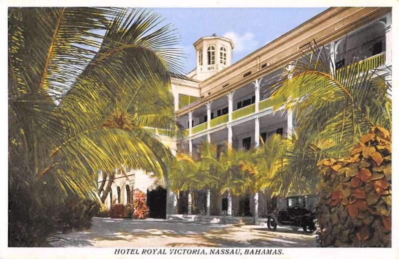 Nassau Bahamas Hotel Royal Victoria Street View Antique Postcard K54529