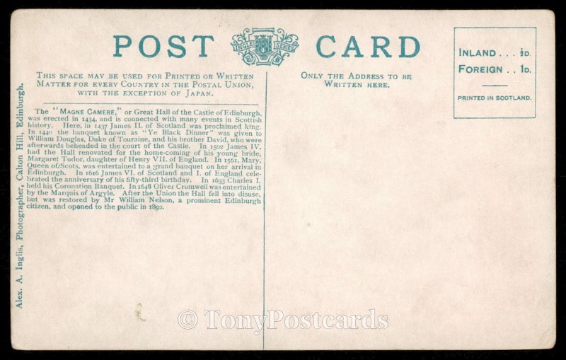 Banqueting Hall, Edinburgh Castle