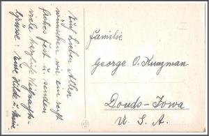 German Christmas Scene Postcard