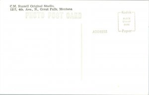 RPPC Artist Charles M Russell's Original Studio, Great Falls MT Postcard H69