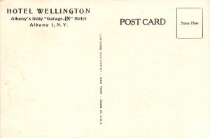 Albany New York 1940s Postcard The Hotel Wellington