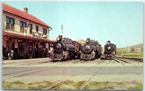 Postcard - Locomotives, East Broad Top R. R. - Rockhill Furnace, Pennsylvania