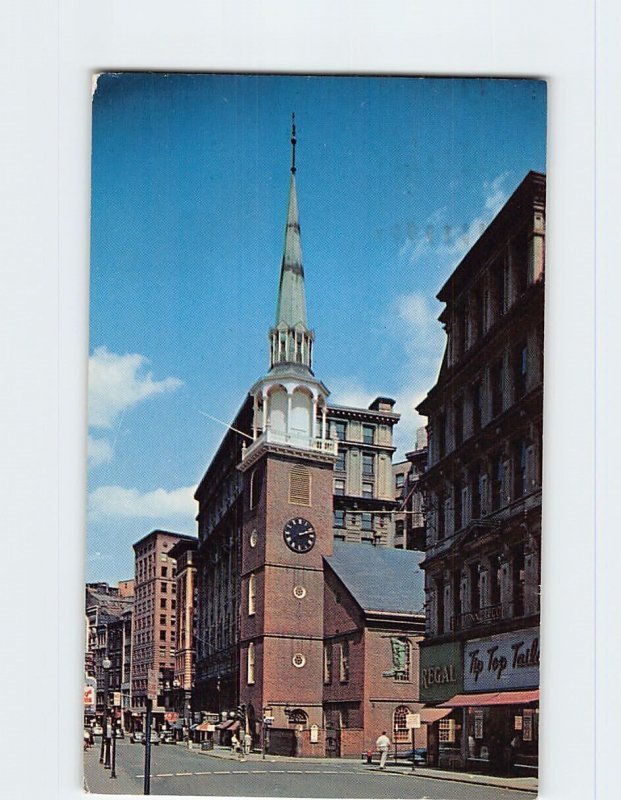 Postcard Old South Meeting House, Boston, Massachusetts