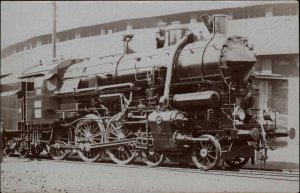 Hungary - Bullet Nose RR Train Publ in Budapest - c1905 Real Photo Postcard