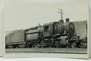 Lehigh & New England No. 153 RPPC Railroad Locomotive Real Photo Postcard F12