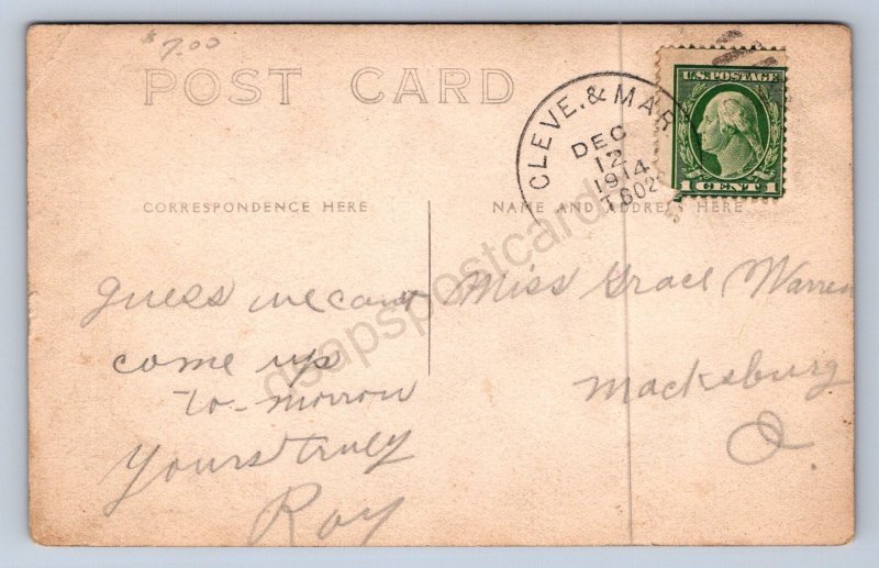 J87/ Stockport Ohio RPPC Postcard c1910 Morgan Co Dredging Canal Locks 1671