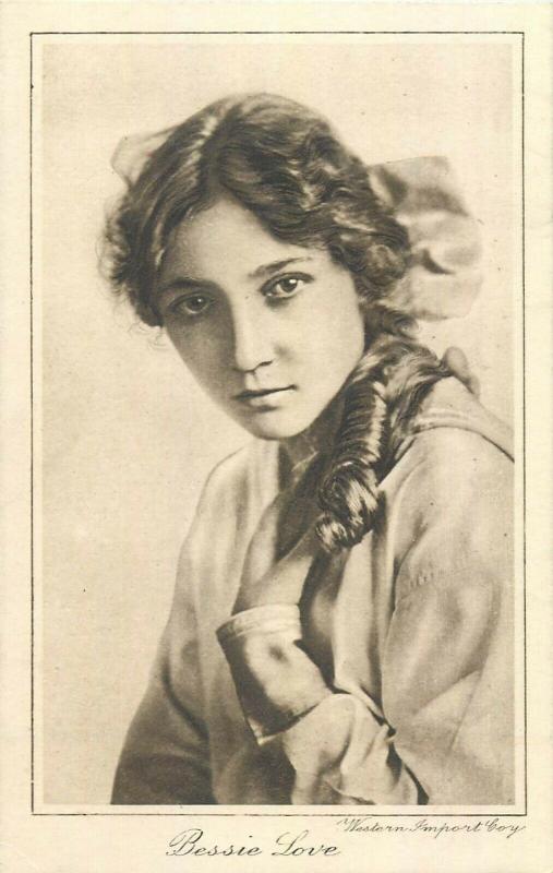 Bessie Love American motion picture actress Cinema Chat Supplement early card