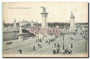 Old Postcard Paris Pont Alexandre III