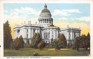 East View of State Capitol Sacramento California  