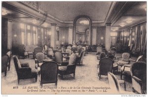LE HAVRE, Seine Maritime, France, 1900-1910's; Le Frand Salon, The Big Drawin...