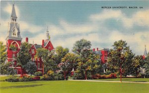 Macon Georgia 1940s Postcard Mercer University