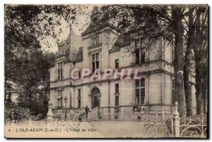 Old Postcard L isle adam (S and O 0 The City Hall