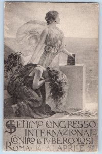 Rome Italy Postcard Seventh International Congress Against TV Bercolo c1910