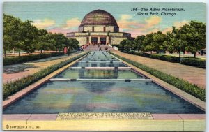Postcard - The Adler Planetarium, Grant Park - Chicago, Illinois