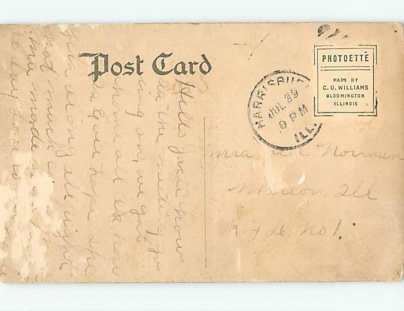 Divided-Back POSTCARD FROM Harrisburg Illinois IL HM7154