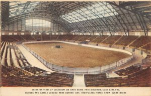 Columbus Ohio 1918 Postcard Interior Coliseum Ohio State Fair Grounds