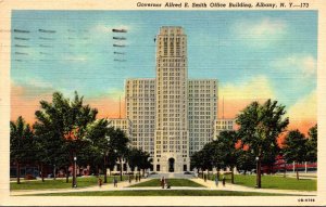 New York Albany Governor Alfred E Smith Office Building 1948 Curteich