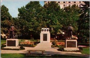 Monuments on Temple Square Salt Lake City UT Postcard PC501