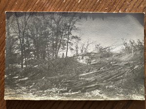 RPPC-EARLY Antique REAL PHOTO Postcard Men Logging Trees