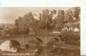 Shropshire Postcard - Dinham Bridge and Castle - Ludlow - Ref 13387A