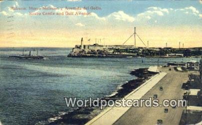 Morro Malecon y Avenida del Golfo Habana Republic of Cuba 1918 