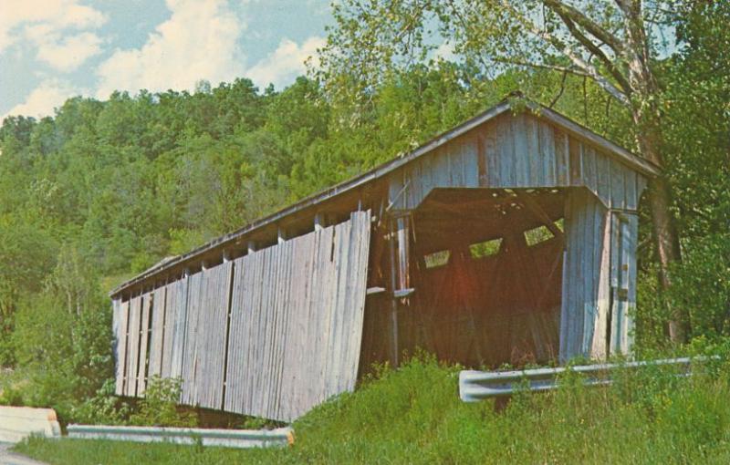 St Mary's of the Rock Covered Bridge on Pipe Creek - Franklin County IN, Indiana